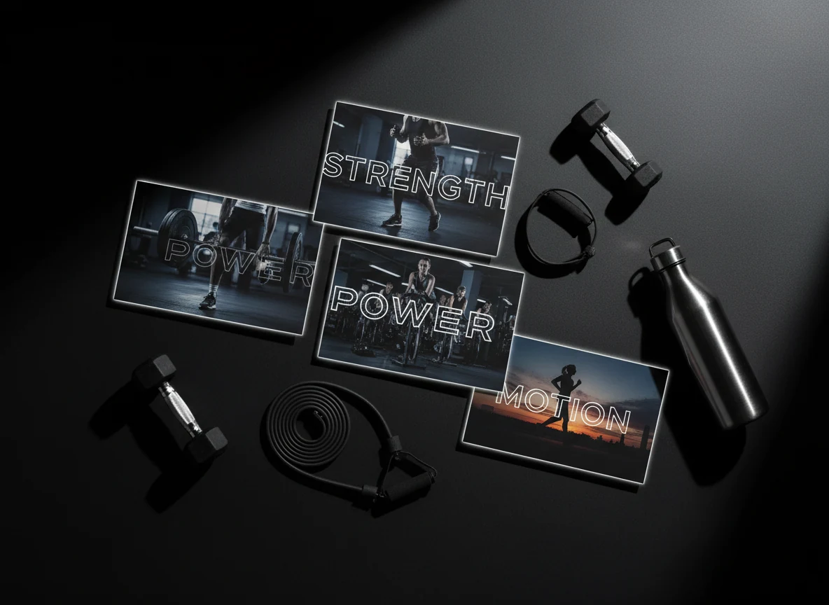 Fitness direct mail postcards