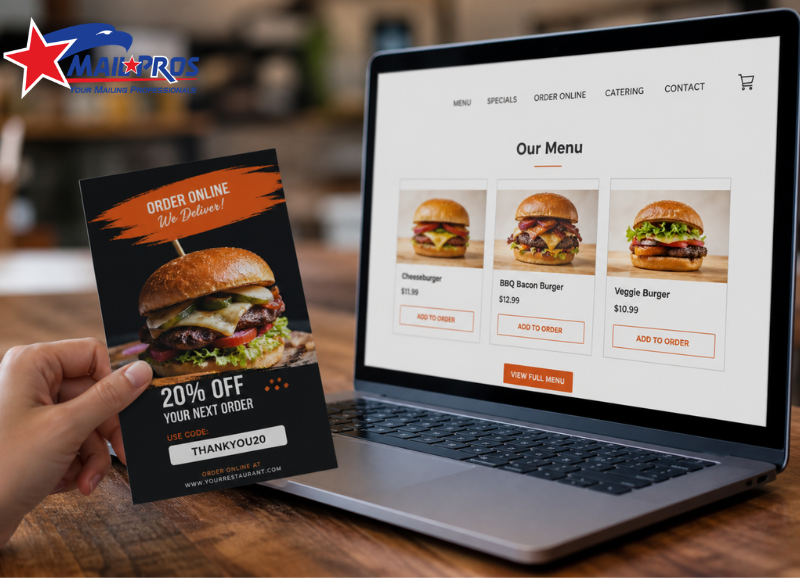 Turning Restaurant Direct Mail into Online Food Orders