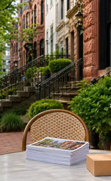Albany neighborhood postcard marketing