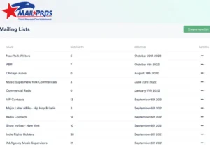 business mailing list